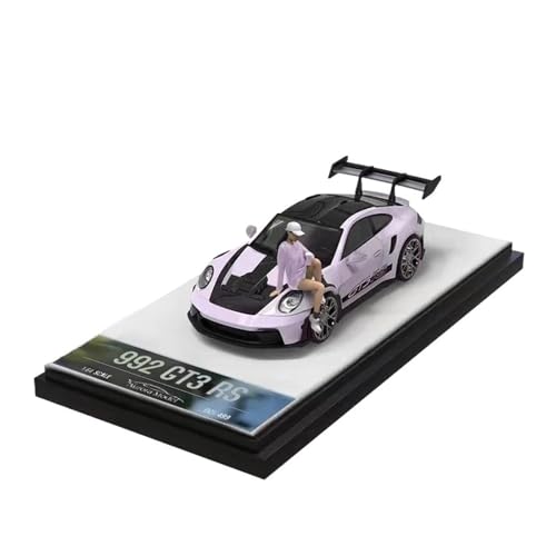 YRXIAO Modellbausatz Auto 1:64 Für Porsche 911 992 GT3RS Sportmodell Statisches Display Sammlerstück Decration Souvenir Limitiertes Modell Für Wohndekorationen(Style 1) von YRXIAO