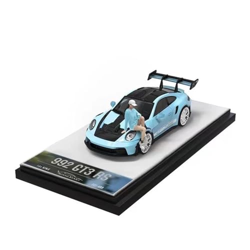 YRXIAO Modellbausatz Auto 1:64 Für Porsche 911 992 GT3RS Sportmodell Statisches Display Sammlerstück Decration Souvenir Limitiertes Modell Für Wohndekorationen(Style 2) von YRXIAO