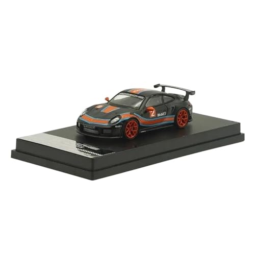 YRXIAO Modellbausatz Auto 1:64 Für Porsche 911 Gt2 Rs Legierung Modellauto Spielzeugsammlung Sammler- Und Dekorationsautomodelle Statische Auto Für Wohndekorationen(Black) von YRXIAO