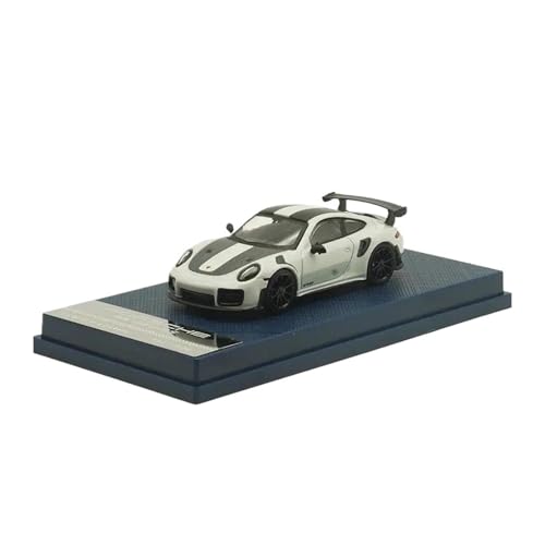 YRXIAO Modellbausatz Auto 1:64 Für Porsche 911 Gt2 Rs Legierung Modellauto Spielzeugsammlung Sammler- Und Dekorationsautomodelle Statische Auto Für Wohndekorationen(White) von YRXIAO