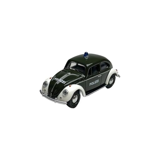 YRXIAO Modellbausatz Auto 1:64 Für VW Käfer Käfer Polizei Legierung Polizeiauto Für Kunstausstellung Legierung Automodell Maßstab Automodell Für Wohndekorationen von YRXIAO