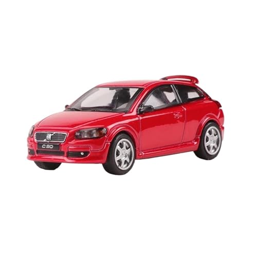 YRXIAO Modellbausatz Auto 1:64 Für Volvo C30 Legierung Modellauto Druckguss Spielzeug Hobby Sammlung Für Jugendliche Erwachsene Sammeln Legierung Für Wohndekorationen(Red) von YRXIAO