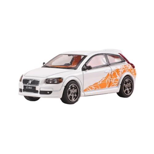 YRXIAO Modellbausatz Auto 1:64 Für Volvo C30 Legierung Modellauto Druckguss Spielzeug Hobby Sammlung Für Jugendliche Erwachsene Sammeln Legierung Für Wohndekorationen(White) von YRXIAO