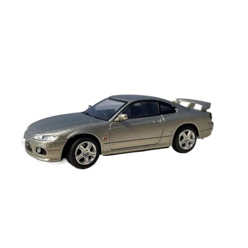 YRXIAO Modellbausatz Auto 1:64 Skala Diecast Legierung Für Nissan S15 Coupe Spielzeug Autos Modell Klassiker Nostalgie Erwachsene Sammeln Souvenir Für Wohndekorationen(Silver) von YRXIAO