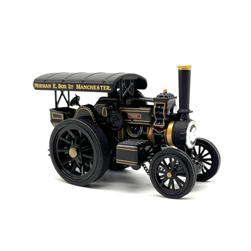 YRXIAO Modellbausatz Auto 1:76 Für Fowler B6 Dampfstraßenlokomotive Vintage-Modell Legierung Sammlerstück Ornament Kleines Statisches Automodell Für Wohndekorationen von YRXIAO
