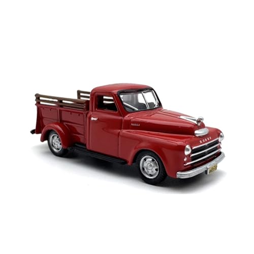 YRXIAO Modellbausatz Auto 1:87 Für Dodge B1B Pickup Truck Van Legierung Auto Modell Sammeln Ornament Kleine Maßstab Sammeln Legierung Auto Miniatur Für Wohndekorationen(Red) von YRXIAO