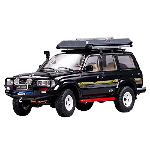 YRXIAO Modellbausatz Auto Diecast Modell Spielzeugauto Geschenk Für Toyota Land Cruiser LC80 1 18 Für Wohndekorationen(D) von YRXIAO