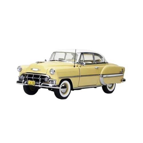 YRXIAO Modellbausatz Auto Druckguss-Legierung Im Maßstab 1:18 Für Chevy Corvette Bell 1953 Oldtimer-Fan Sammlung Souvenir Garagen-Szene Ornamente Für Wohndekorationen(Yellow) von YRXIAO