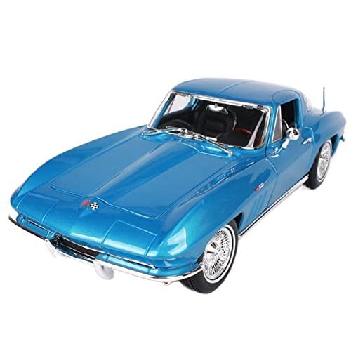 YRXIAO Modellbausatz Auto Für 1965 Chevrolet Corvette Autolegierung Automodell Simulation Automodell 1 18 Für Wohndekorationen(A) von YRXIAO