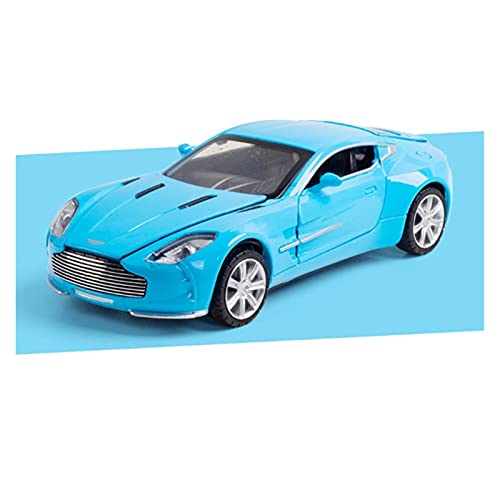 YRXIAO Modellbausatz Auto Für AstonMartin One-77 1 32 Legierung Sportwagenmodell Diecast Metal Collection Kinderspielzeuggeschenk Für Wohndekorationen(Blau) von YRXIAO