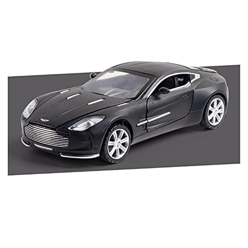 YRXIAO Modellbausatz Auto Für AstonMartin One-77 1 32 Legierung Sportwagenmodell Diecast Metal Collection Kinderspielzeuggeschenk Für Wohndekorationen(Schwarz) von YRXIAO