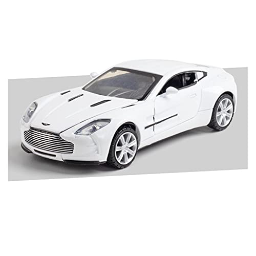 YRXIAO Modellbausatz Auto Für AstonMartin One-77 1 32 Legierung Sportwagenmodell Diecast Metal Collection Kinderspielzeuggeschenk Für Wohndekorationen(White) von YRXIAO