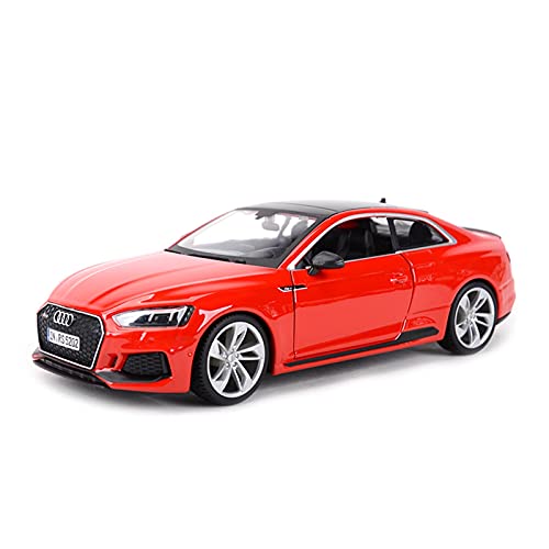 YRXIAO Modellbausatz Auto Für Audi RS5 Coupe Sportwagen 1 24 Metalllegierung Diecast Automodell Mit Soundlicht Für Werbegeschenk Für Wohndekorationen(Rot) von YRXIAO