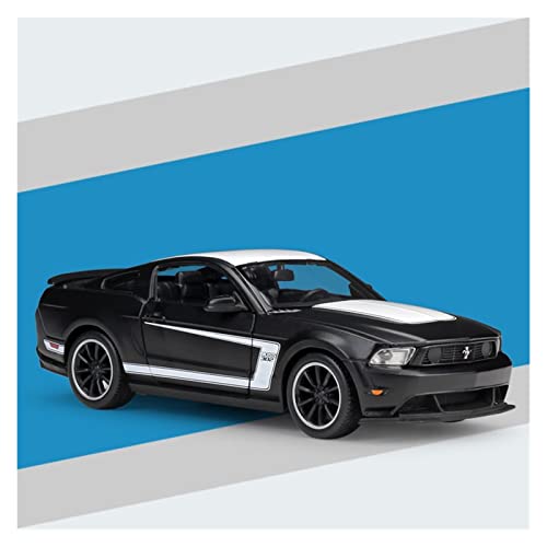 YRXIAO Modellbausatz Auto Für Ford Mustang Boss 302 1 24 Legierung Sportwagen Modell Simulation Diecast Classic Vehicle Collection Für Wohndekorationen(Schwarz) von YRXIAO