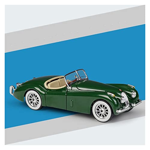 YRXIAO Modellbausatz Auto Für Jaguar XK 120 1 24 Legierung Sportwagenmodell Hohe Simulation Diecast Fahrzeugsammlung Geschenk Für Wohndekorationen(Grün) von YRXIAO
