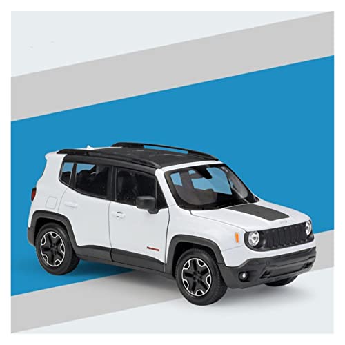 YRXIAO Modellbausatz Auto Für Jeeps Renegade Trailhawk 1 24 Legierung Offroad-Automodellsimulation Diecast-Fahrzeugsammlung Kindergeschenk Für Wohndekorationen(White) von YRXIAO