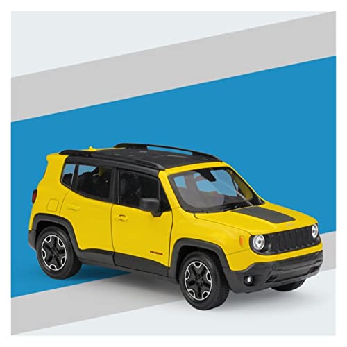 YRXIAO Modellbausatz Auto Für Jeeps Renegade Trailhawk 1 24 Legierung Offroad-Automodellsimulation Diecast-Fahrzeugsammlung Kindergeschenk Für Wohndekorationen(Yellow) von YRXIAO