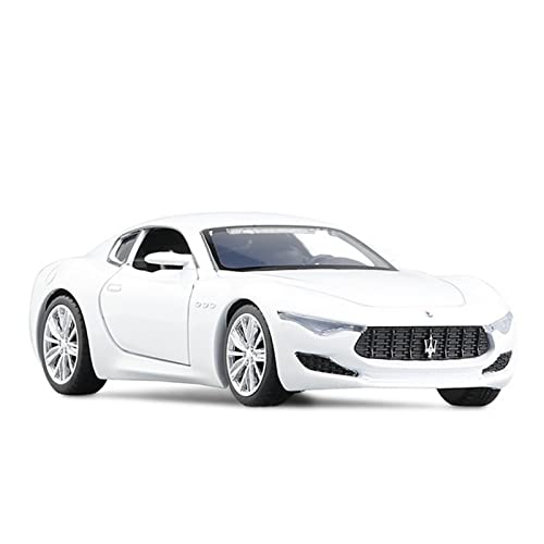 YRXIAO Modellbausatz Auto Für Maserati Alfieri 1 32 Legierung Sportwagen Modell Diecast Metall Fahrzeug Sound Licht Kinderspielzeug Geschenk Für Wohndekorationen(White) von YRXIAO