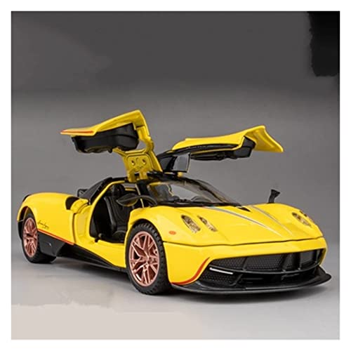 YRXIAO Modellbausatz Auto Für Pagani Huayra Dinastia 1 32 Legierung Sportwagen Modell Diecast Metall Spielzeug Fahrzeug Sammlung Kinder Geschenk Für Wohndekorationen(Yellow) von YRXIAO