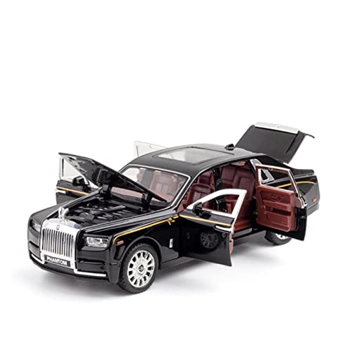 YRXIAO Modellbausatz Auto Für Rolls Royce Phantom 1 32 Legierung Automodell Diecast Metal Sound Light Vehicle Collection Kindergeschenk Für Wohndekorationen(Schwarz) von YRXIAO