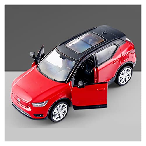 YRXIAO Modellbausatz Auto Für Volvo XC40 1 32 SUV Legierung Automodell Diecast Metal Sound Light Vehicle Collection Kindergeschenk Für Wohndekorationen(Rot) von YRXIAO