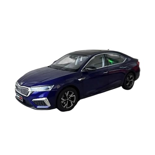YRXIAO Modellbausatz Auto Maßstab 1/18 Für Skoda Octavia Pro 2021 Legierungsautomodell Klassisches Souvenir Für Erwachsene Statische Sammlung Für Wohndekorationen(Blue) von YRXIAO
