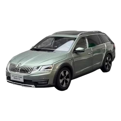 YRXIAO Modellbausatz Auto Maßstab 1/18 Für Skoda Octavia Pro 2021 Legierungsautomodell Klassisches Souvenir Für Erwachsene Statische Sammlung Für Wohndekorationen(Green) von YRXIAO