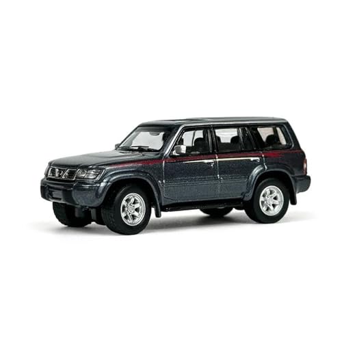 YRXIAO Modellbausatz Auto Maßstab 1:64 Für Nissan Patrol Y61 1998 Statisches Automodell Metalldruckguss Miniatur-Fahrzeugmodelle Spielzeugmodell Für Wohndekorationen von YRXIAO