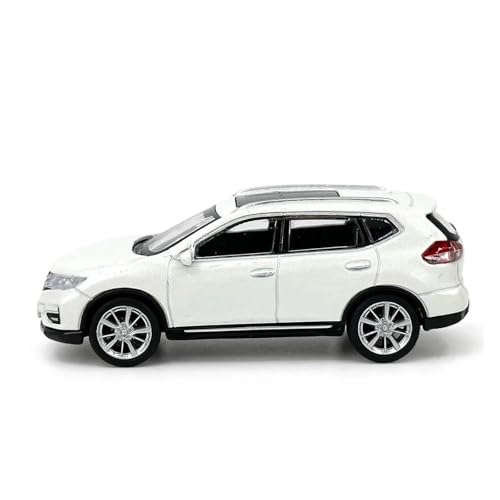 YRXIAO Modellbausatz Auto Maßstab 1:64 für Nissan X-Trail 2018 Metallautomodell Ariya Druckguss-Miniatur weißes Fahrzeugmodell Spielzeugsammlung Für Wohndekorationen von YRXIAO