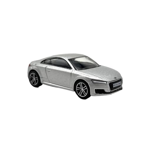 YRXIAO Modellbausatz Auto Maßstab 1:76 Für Audi Tt Coupe Metallornamente Spielzeug Souvenirs Urlaub Display Legierung Sammlung Automodell Für Wohndekorationen(Silver) von YRXIAO