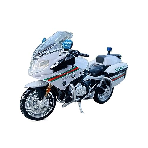 1:18 Yamaha FJR 1300A Blaue Polizei-Motorrad-Serie Original Werksautorisiertes Simulationslegierungsmotorrad von YSAEDATY