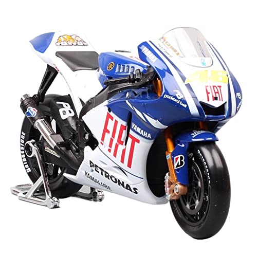 YSAEDATY 1/10 YZR-M1 Rennfahrer Nr. 99 Jorge Lorenzo Nr. 46 Rossi Motorrad-Fahrrad-Druckguss-Spielzeug-Rennmodell YSAEDATY 1/10 YZR-M1 Rennfahrer Nr. 99 Jorge Lorenzo Nr. 46 Rossi Motorrad-Fahrrad-Druckguss-Spielzeug-Rennmodell von YSAEDATY
