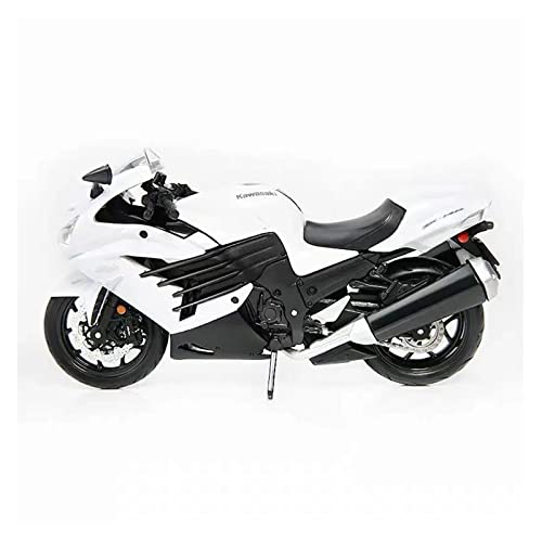 YSAEDATY 1/12 ZX-14R Druckguss Motorrad Modell Spielzeugauto Sammlung Automobil Stoßdämpfer Geländemotorrad von YSAEDATY