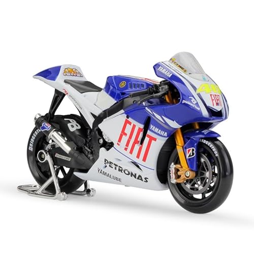 YSAEDATY 1:10 Yamaha GP2009 Moto # 46 Champion Motorrad-Spielzeugauto von YSAEDATY