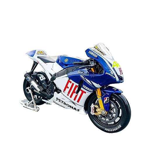 YSAEDATY 1:10 Yamaha GP2009 Moto No.46 Champion Rennwagen Original Autorisiertes Simulationslegierungsmotorrad von YSAEDATY