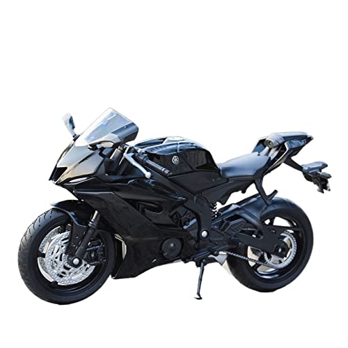 YSAEDATY 1:12 2020 YZF-R6 Schwarz Die Cast Vehicles Collectible Hobbies Motorrad Model Model(A) von YSAEDATY