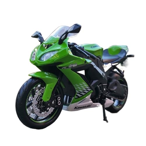YSAEDATY 1:12 Kawasaki Ninja ZX-10R Legierung Rennmotorrad Modellsimulation Druckguss Street Metal Motorrad von YSAEDATY