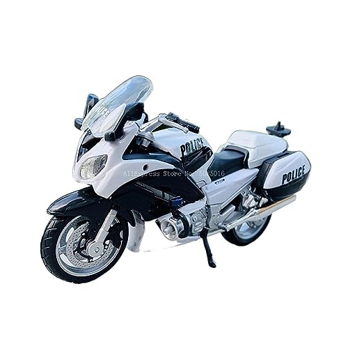 YSAEDATY 1:18 BMW Yamaha R1200 RT Polizeimotorrad Serie Silvado Original Autorisiertes Simulationslegierungsmotorrad von YSAEDATY