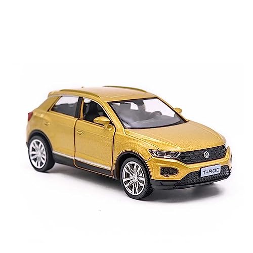 YSAEDATY Für: T-ROC SUV-Modellauto Aus Legierung, Druckguss, Zurückziehbares Metall, Sammlerstück, Geschenk 1:36(B) von YSAEDATY