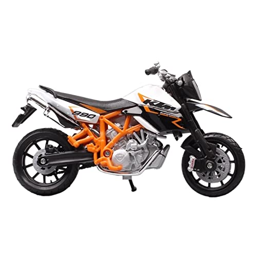 YSAEDATY Kleines 990 Supermoto R Motorradmodell Im Maßstab 1:18 Druckguss-Fahrzeug-Motorrad-Spielzeug-Replik von YSAEDATY