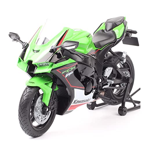 YSAEDATY Maßstab 1:12 2021 Kawasaki Ninja ZX-10R ZX10R Motorrad Modell Motor Druckguss Metall Spielzeug von YSAEDATY