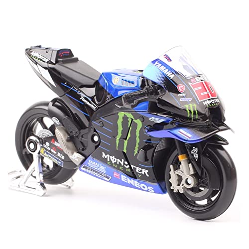 YSAEDATY Maßstab 1:18 2021 YZR-M1 Morbidelli Fabio Quartararo Rennmotorrad Diecast Spielzeug von YSAEDATY