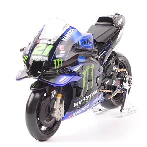 YSAEDATY Maßstab 1:18 2021 Yamaha YZR-M1 Nr. 21 Franco Morbidelli Nr. 20 Fabio Quartararo GP Motorradmodell YSAEDATY Maßstab 1:18 2021 Yamaha YZR-M1 Nr. 21 Franco Morbidelli Nr. 20 Fabio Quartararo GP Motorradmodell von YSAEDATY