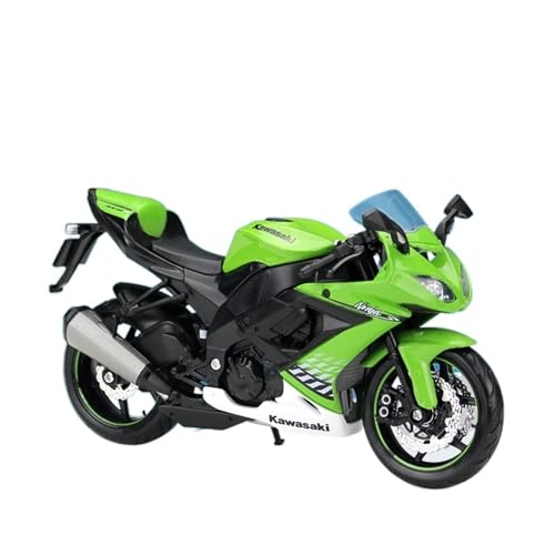 YSAEDATY Modellsimulation Von 1:12 Kawasaki ZX-10R Alloy Racing Motorrad Druckguss Metall Spielzeugmotorrad von YSAEDATY