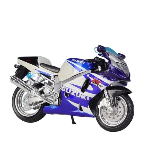 YSAEDATY Modellsimulation Von 1:18 Suzuki GSX-R750 Legierung Sportmotorrad Druckguss Metall Straßenmotorrad von YSAEDATY