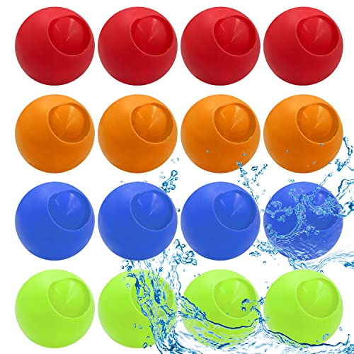16 Stück wiederverwendbare Wasserballons, befüllen sie schnell einfach zu bindende Wasserballons, selbstdichtende Wasserfallkugel, geeignet für Sommerfest, Kinderbecken, Wasserschlachtspiele 16 Stück wiederverwendbare Wasserballons, befüllen sie schnell einfach zu bindende Wasserballons, selbstdichtende Wasserfallkugel, geeignet für Sommerfest, Kinderbecken, Wasserschlachtspiele von YSDYY