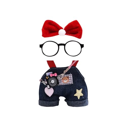 Bekleidung für 17cm Original Plüsch,Puppenbekleidung Kuscheltier Kleidung Outfit nur Bekleidungs zubehör für 17cm Plush Pullover Hoodie Bekleidung DIY Kinder Geschenke(#A) von YSFWL