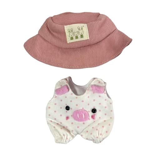 Original 17cm Plüsch Bekleidung,Puppen Bekleidung Niedliches Mini Kuscheltier Outfit mit DIY Pullover Hoodie Bekleidungszubehör,Ideales Kinder Geschenk(#H) von YSFWL