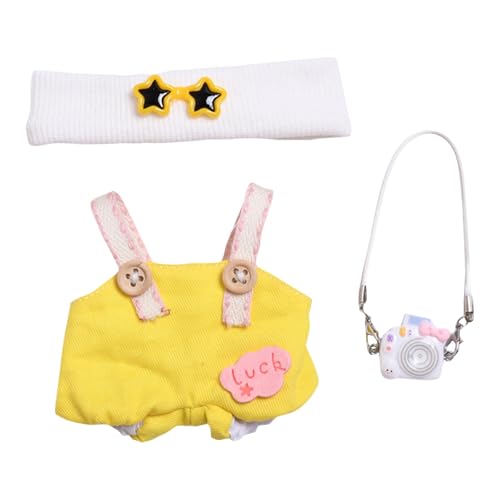 Original 17cm Plüsch Bekleidung,Puppen Bekleidung Niedliches Mini Kuscheltier Outfit mit DIY Pullover Hoodie Bekleidungszubehör,Ideales Kinder Geschenk(#M) von YSFWL