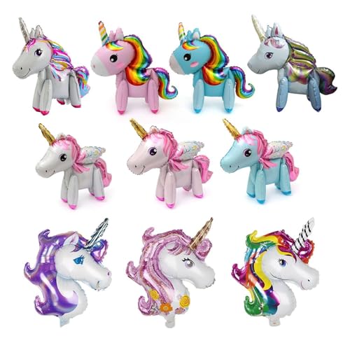 7 Stück Regenbogen-Pferde-Luftballons, 3 Stück Pferdekopf-Luftballons, 3D-Cartoon-Luftballons, Prinzessin-Ballon-Dekoration, Party-Hintergrund-Requisiten-Dekoration 7 Stück Regenbogen-Pferde-Luftballons, 3 Stück Pferdekopf-Luftballons, 3D-Cartoon-Luftballons, Prinzessin-Ballon-Dekoration, Party-Hintergrund-Requisiten-Dekoration von YSJCHEBS